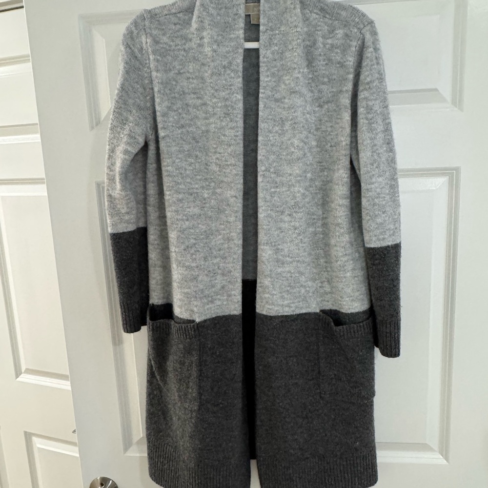 Michael Kors Two-Tone Gray Cardigan